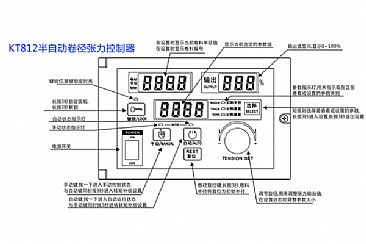 KT812半自動卷徑張力控制器